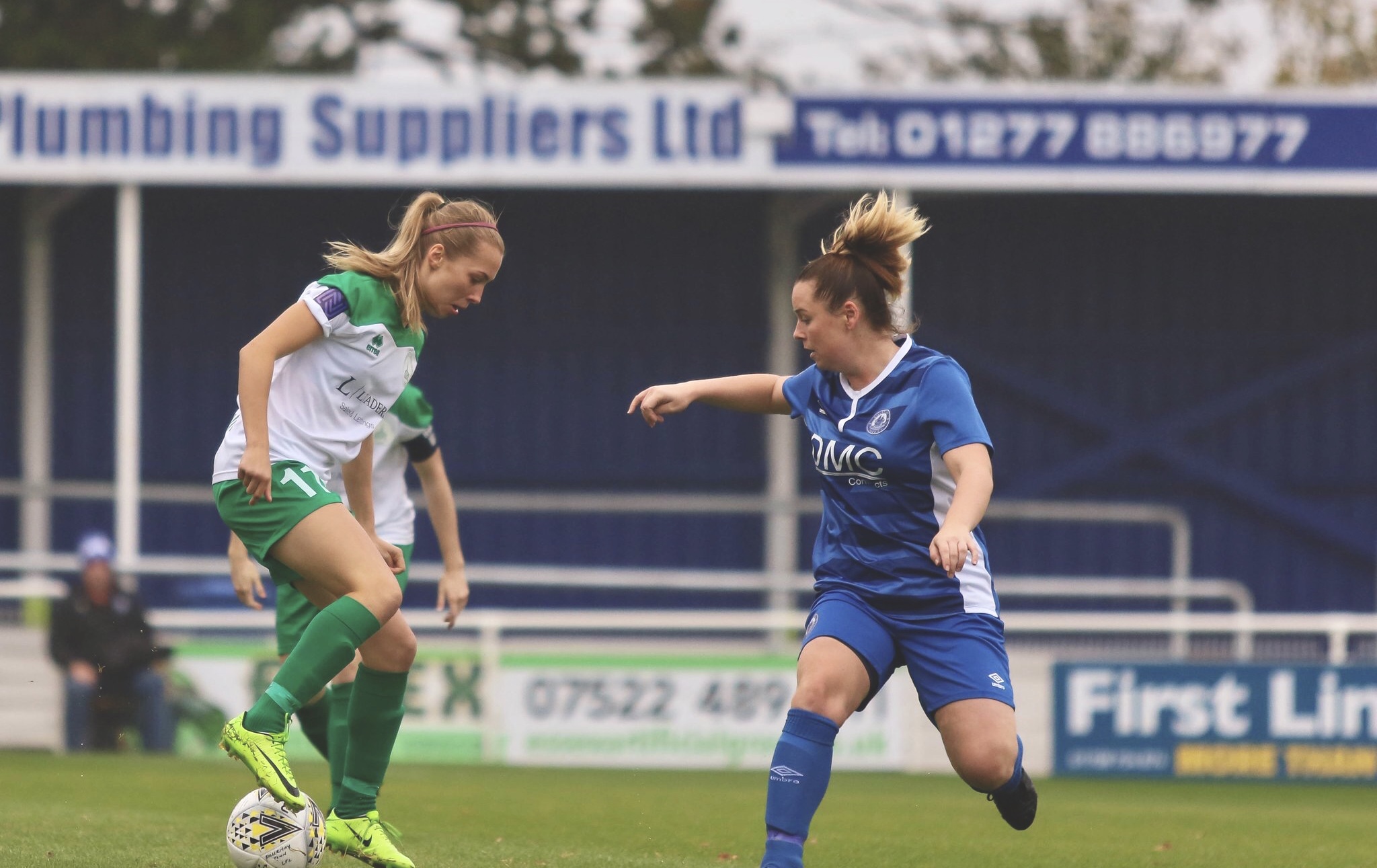 Tash Stephens at Billericay Ladies 0-2 Chichester City Ladies. Photo by Sheena Booker