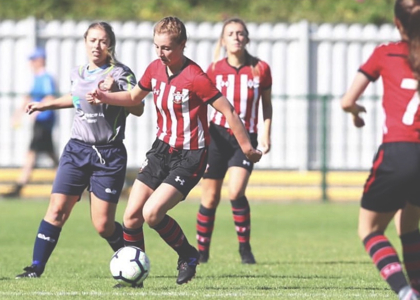 Caitlin Collighan in action for Southampton
