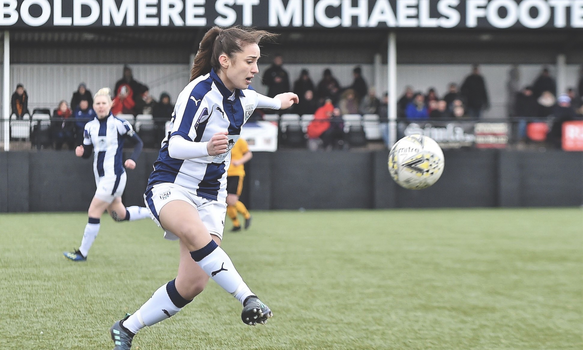 Fran Orthodoxou in action for West Bromwich Albion Women